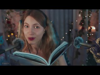 yarify asmr ~ asmr relaxing unintelligible reading from ear to ear spanish and english