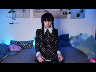 zirael rem - wednesday s dirty play and squirt	[the addams family] / cosplay onlyfans porn small tits big ass